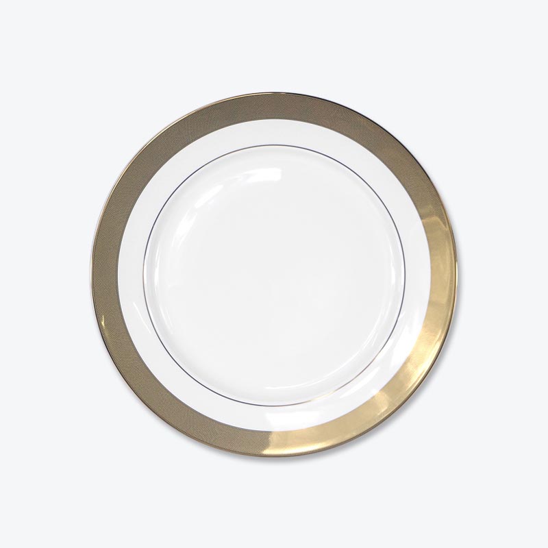 new bone china dinnerware with gold decal