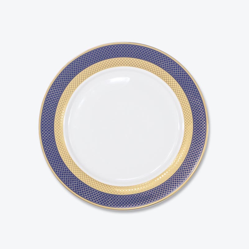 porcelain plate with gold decal