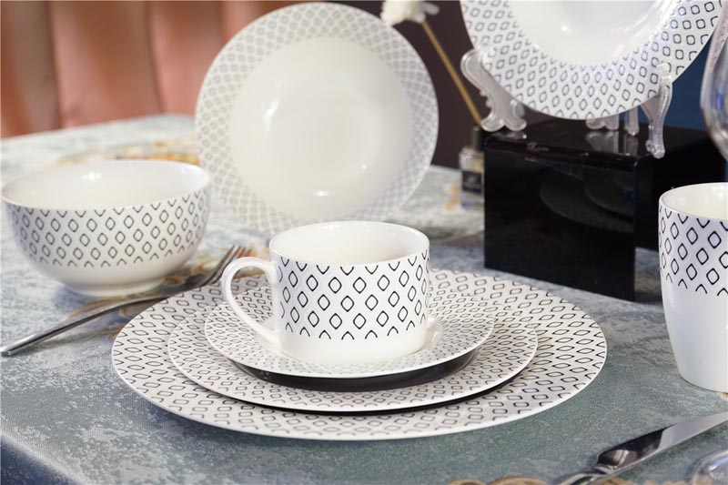 New bone china in-glaze dinner set