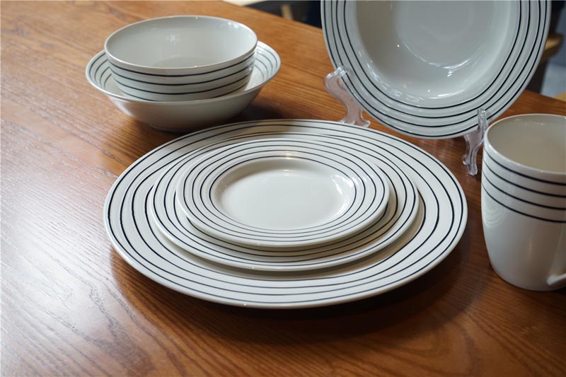 New bone china in-glaze dinner set