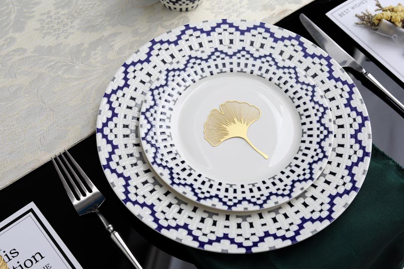 RAH-I0009 New Bone China Mosaic In-glaze Dinner Set