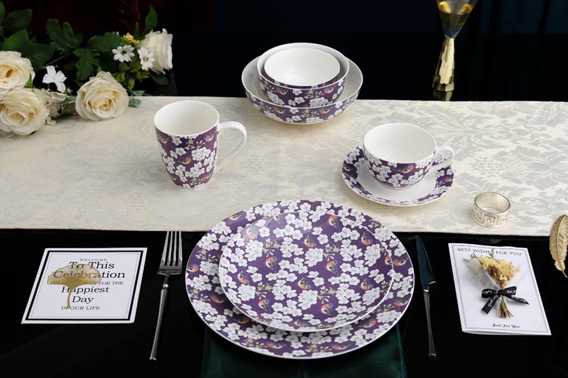 RAH-I0024 New Bone China In-glaze Dinner Set