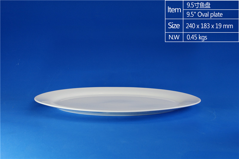 9.5 inch Oval Plate