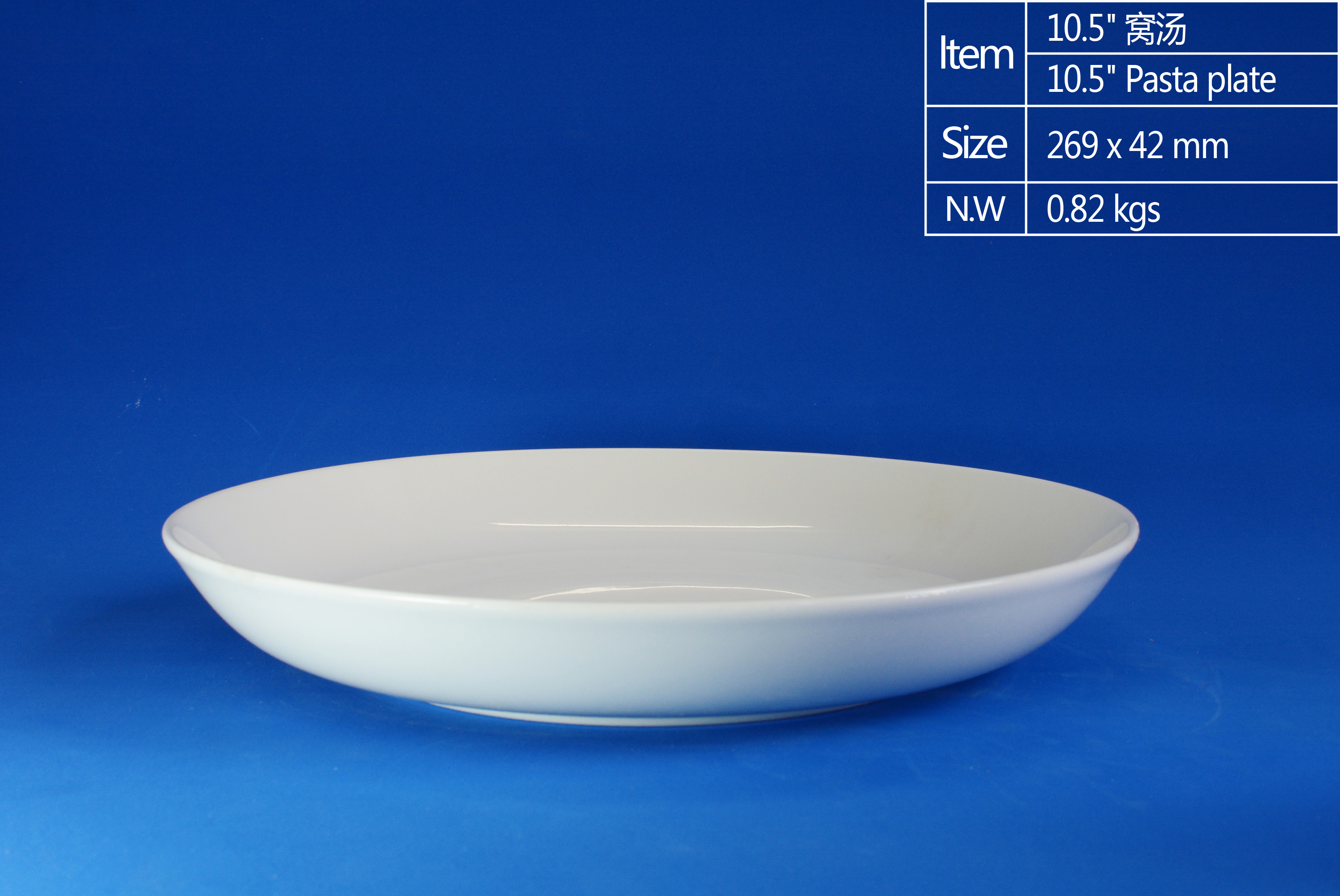 10.5 inch Pasta Plate（Coupe Shape）