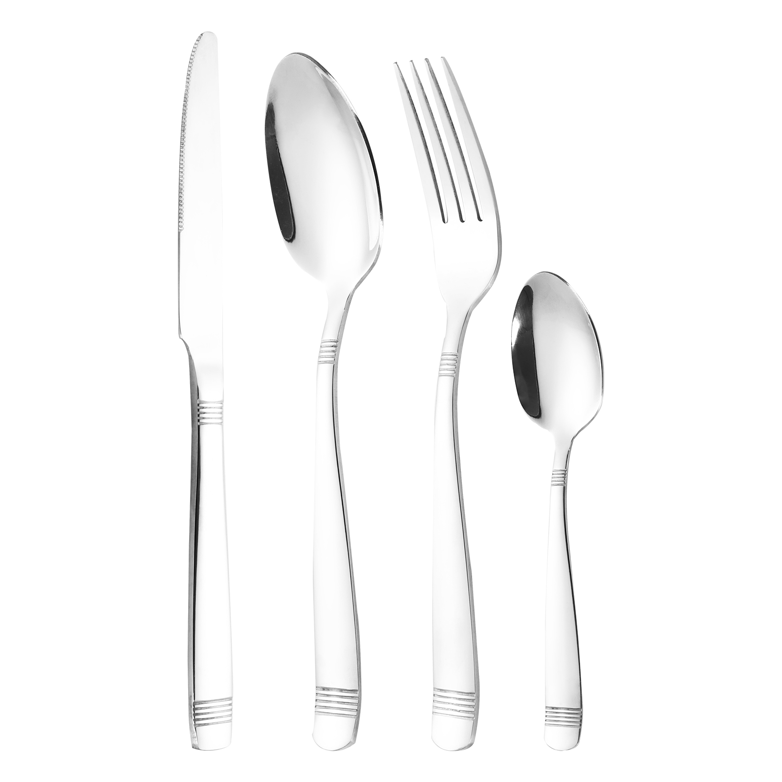 RAH-SS003 Stainless Steel Dinnerware Four-Piece Set