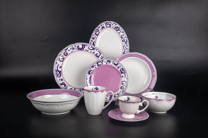 RAH2303009 Beautiful On Glaze Decal Porcelain Dinnerware Set