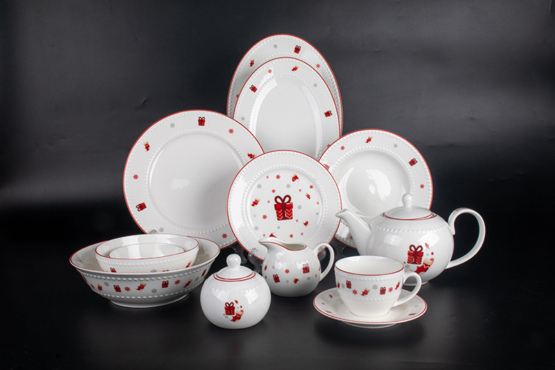 RAH23020024 Beautiful On Glaze Decal Porcelain Dinnerware Set 